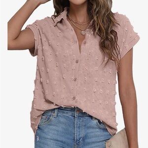 Women's Pink Button Down Shirt